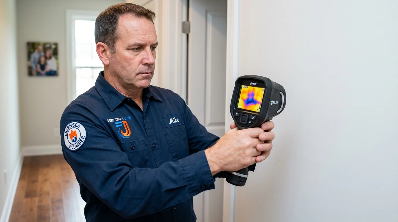 Thermal imaging leak detection by Johns Plumbing LLC in Green Forest